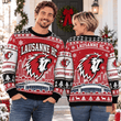Lausanne HC NL Christmas Ugly Sweatshirt Custom Any name