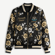 Newcastle United EPL Women's Floral Print Casual Zip Up Jacket Personalized Name