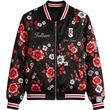 Fulham EPL Women's Floral Print Casual Zip Up Jacket Personalized Name