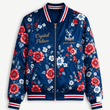 Crystal Palace EPL Women's Floral Print Casual Zip Up Jacket Personalized Name
