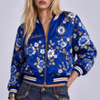 Chelsea EPL Women's Floral Print Casual Zip Up Jacket Personalized Name
