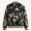 Newcastle United EPL Women's Floral Print Casual Zip Up Jacket Personalized Name
