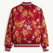 Manchester United EPL Women's Floral Print Casual Zip Up Jacket Personalized Name