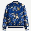 Chelsea EPL Women's Floral Print Casual Zip Up Jacket Personalized Name