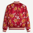 Arsenal EPL Women's Floral Print Casual Zip Up Jacket Personalized Name