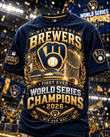 MILWAUKEE BREWERS MLB 2026 WORLD CHAMPIONS LIMITED EDITION 3D T-Shirt