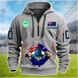 Gold Coast Titans Personalized Quarter Zip Hoodie for fan