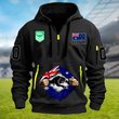 Penrith Panthers Personalized Quarter Zip Hoodie for fan