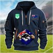 Penrith Panthers Personalized Quarter Zip Hoodie for fan