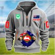 South Sydney Rabbitohs Personalized Quarter Zip Hoodie for fan