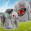 Brisbane Broncos Personalized Quarter Zip Hoodie for fan