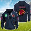 Brisbane Broncos Personalized Quarter Zip Hoodie for fan