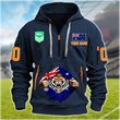 Wests Tigers Personalized Quarter Zip Hoodie for fan
