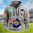 Wests Tigers Personalized Quarter Zip Hoodie for fan