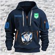 Canterbury-Bankstown Bulldogs Personalized Quarter Zip Hoodie for fan Limited Edition
