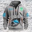 Cronulla-Sutherland Sharks Personalized Quarter Zip Hoodie for fan Limited Edition