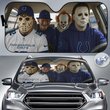 Indianapolis Colts Horror Movie Car Sunshade | NFL Halloween Windshield Cover Funny Car Sunshade Limited Edition