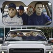 Indianapolis Colts Horror Movie Car Sunshade | NFL Halloween Windshield Cover Funny Car Sunshade Limited Edition