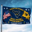 Personalized West Virginia Mountaineers Flying Flag