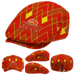 Custom Gold Coast Suns Geometric Pride AFL Flat Cap