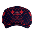 Custom Melbourne Demons Geometric Pride AFL Flat Cap