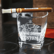 Personalized St. Louis Blues Decanter Set Wooden Box Custom Gift