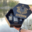 Personalized Vancouver Canucks Decanter Set Wooden Box Custom Gift