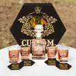 Personalized Chicago Blackhawks Decanter Set Wooden Box Custom Gift