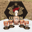 Personalized Detroit Red Wings Decanter Set Wooden Box Custom Gift
