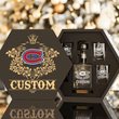 Personalized Montreal Canadiens Decanter Set Wooden Box Custom Gift