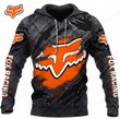 Fox Racing Black Metal  3D Apparel Hoodie, Kid Hoodie, T Shirt, Zip Hoodie, Sweatshirt