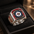 Winnipeg Jets NHL Custom Fan Ring Print Style 3