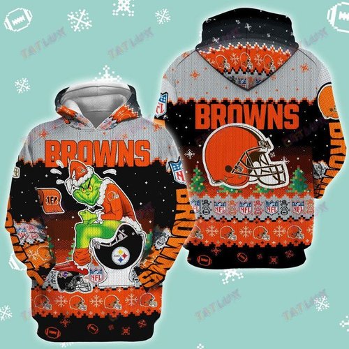 CLEVELAND BROWNS CHAMPS HOODIE 3d T1