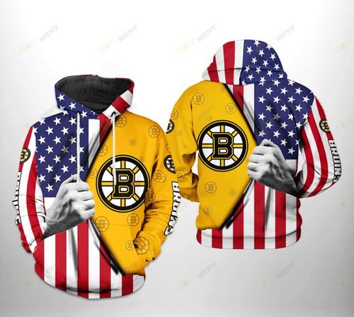 Boston Bruins Hoodie 3d T2