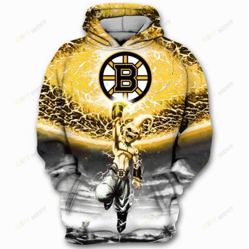 Boston Bruins Hoodie 3d T16