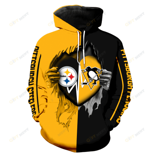 Pittsburgh Penguins Hoodie 3d T2