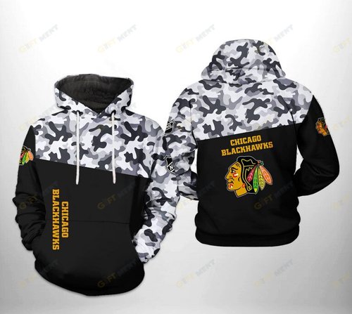 Chicago Blackhawks Hoodie 3d T5