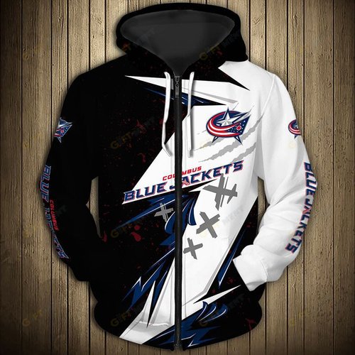 Columbus Blue Jackets Hoodie 3d T13