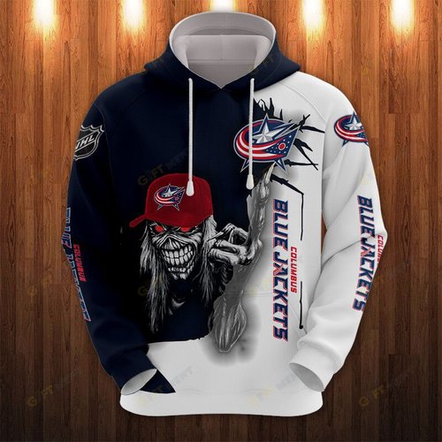 Columbus Blue Jackets Hoodie 3d T6