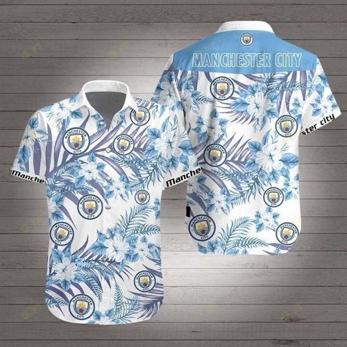 Manchester City FC 3D Hawaiian shirt