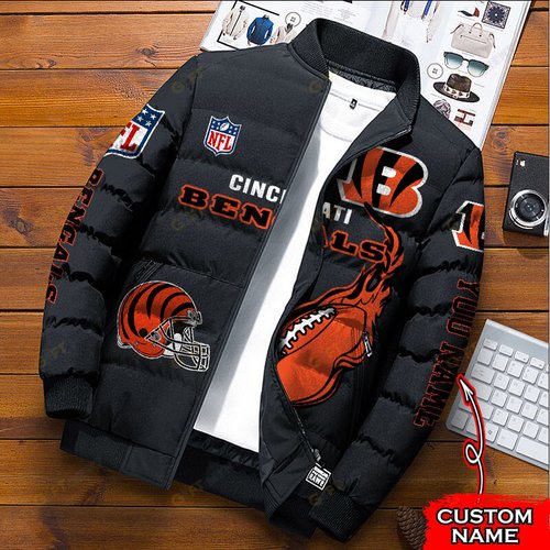 Cincinnati Bengals          Custom Name Down Jacket Shirt