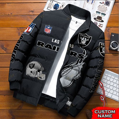 Las Vegas Raiders           Custom Name Down Jacket Shirt