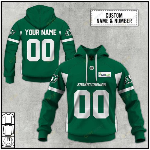 Personalized CFL Saskatchewan Roughriders Jersey 2022 Hoodie