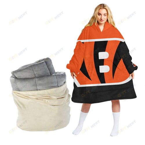 Cincinnati Bengals Oodie Blanket Hoodie Snuggie Hoodies For All Family