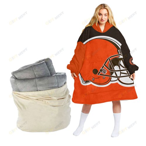 Cleveland Browns Oodie Blanket Hoodie Snuggie Hoodies For All Family