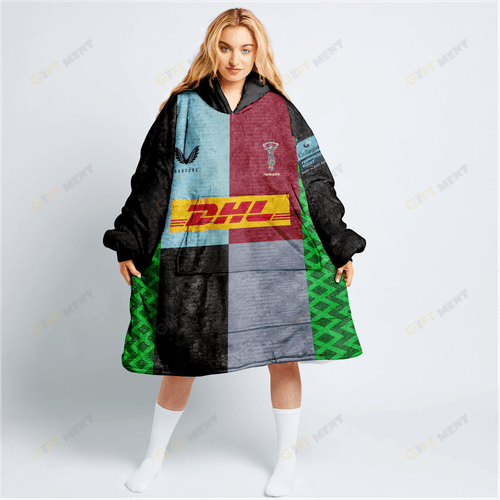 PREMIERSHIP RUGBY2022/23 HOME KIT Oodie, Flanket, Blanket Hoodie, Snuggie