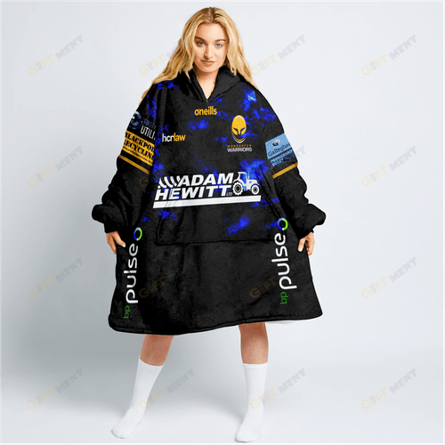 PREMIERSHIP WORCESTER WARRIORS 2022/23 HOME KIT Oodie, Flanket, Blanket Hoodie, Snuggie