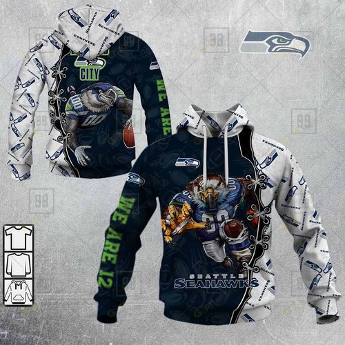 Seattle Seahawks 3D Hoodie