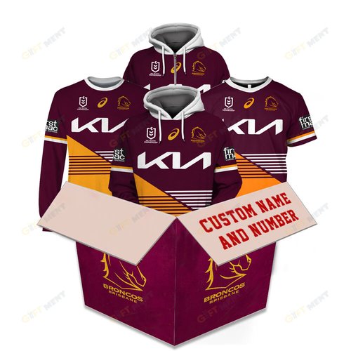 Brisbane Broncos 2023 Personalized Name And Number Edition Hoodie Jersey