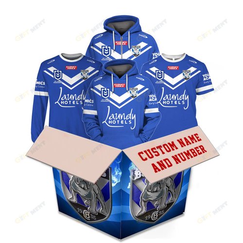 Canterbury Bankstown Bulldogs 2023 Personalized Name And Number Edition Hoodie Jersey